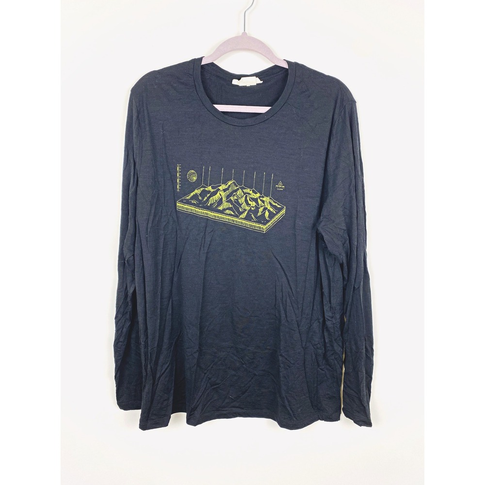 Men's Icebreaker 150 Merino Wool Long Sleeve Tech Lite II Tee XL